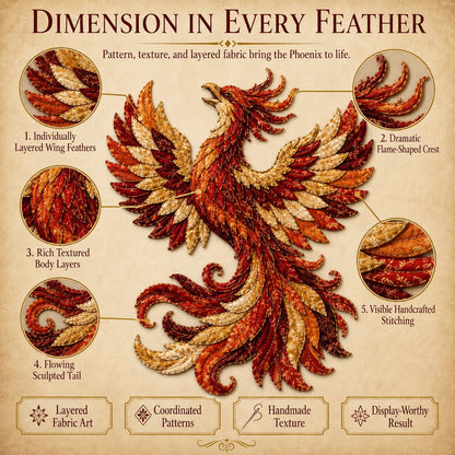 ⏳ Last Day 49% OFF 🌙 Beginner-Friendly DIY Fantasy Creature Patchwork Art Kit