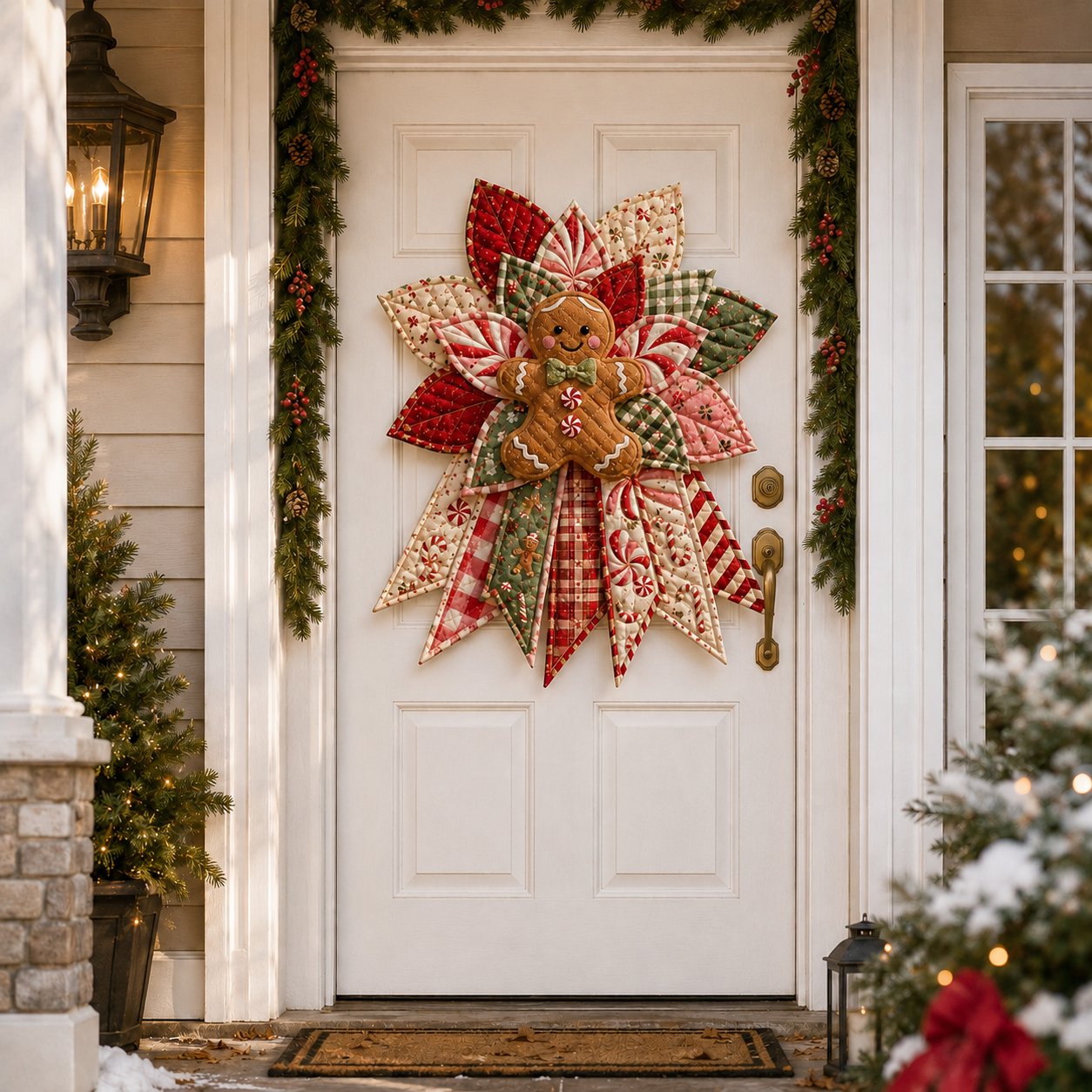 🎉 Holiday Celebration 50% OFF 🎄Christmas Keepsake Quilted Door Hanging DIY Sewing Kit