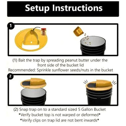 🔥Hot Sale 49% off ✨🐭Reusable Flip Bucket Trap Catch Mice Squirrels Humanely