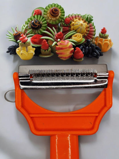 🔥5-in-1 Fruit and Vegetable Julienne Peeler with Grater Plate