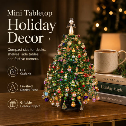 🎄✨ Handcrafted Crystal Christmas Tree DIY Kit – Create Holiday Magic