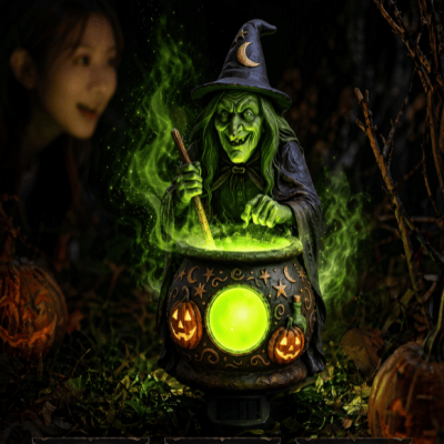 🧙🧪Solar Witch's Cauldron LED Garden Stake Light