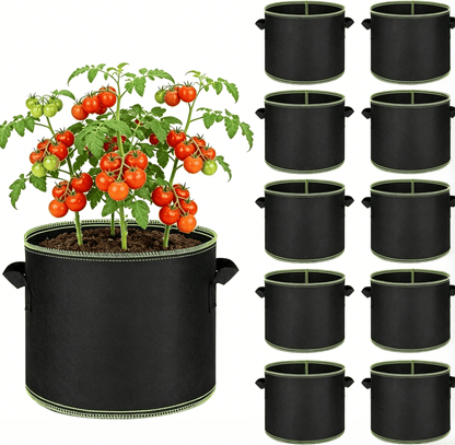 🌱🪴 Heavy-Duty Grow Bags | Aeration Fabric Pots with Handles for Vegetables, Flowers & Fruits