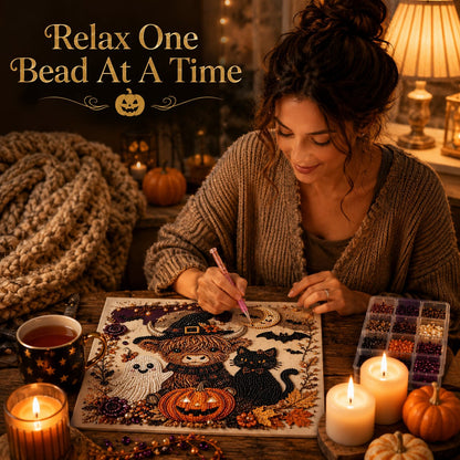 🔥LAST DAY 50% OFF 🎃👻 Halloween Gem Art Kit– Easy, Mess-Free DIY Fun