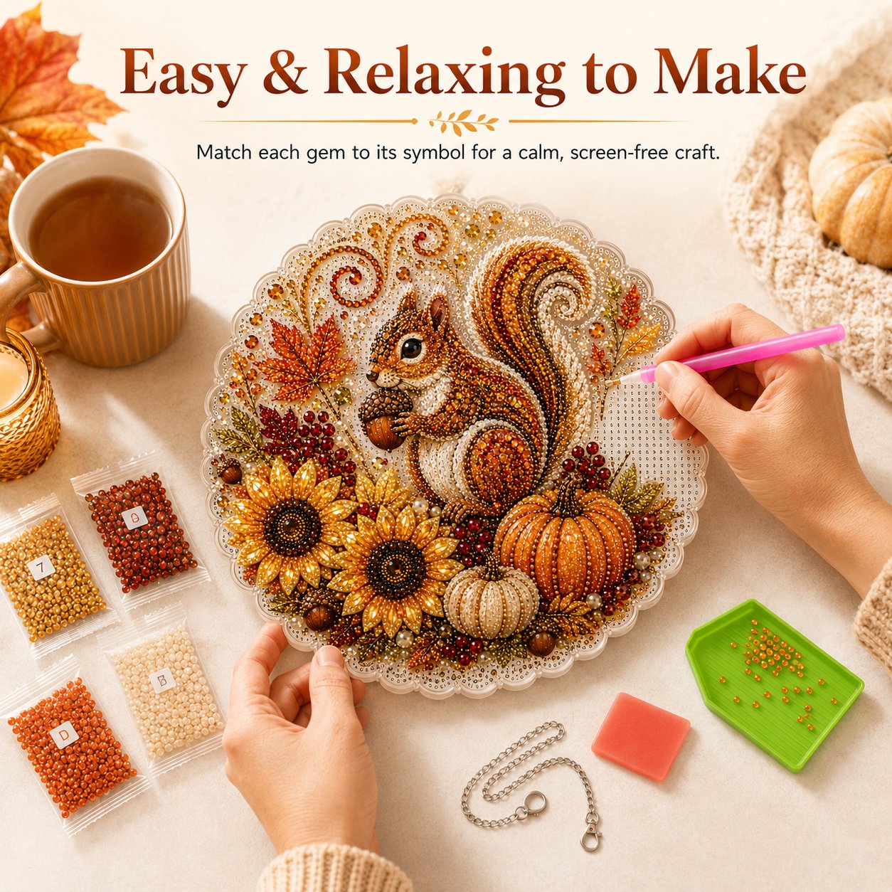 DIY Autumn Diamond Art Hanging Ornament Kit 🍂