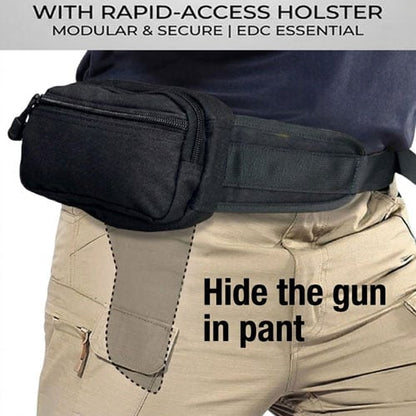 🎒 Tactical EDC Waist Bag – Concealed Carry Crossbody Utility Pack 🇺🇸🔥