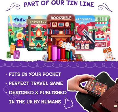📚🎲Bookshelf Balance Stacking Game in Travel Tin