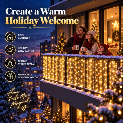 🎄 PixelGlow Curtain™ | App-Controlled RGB Christmas Lights – 2m × 2m ✨