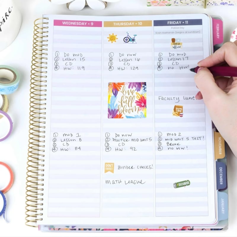 📚🧑‍🏫Teacher Appreciation Gift 2026-27 Dated Planner 13 Month Classroom Organizer