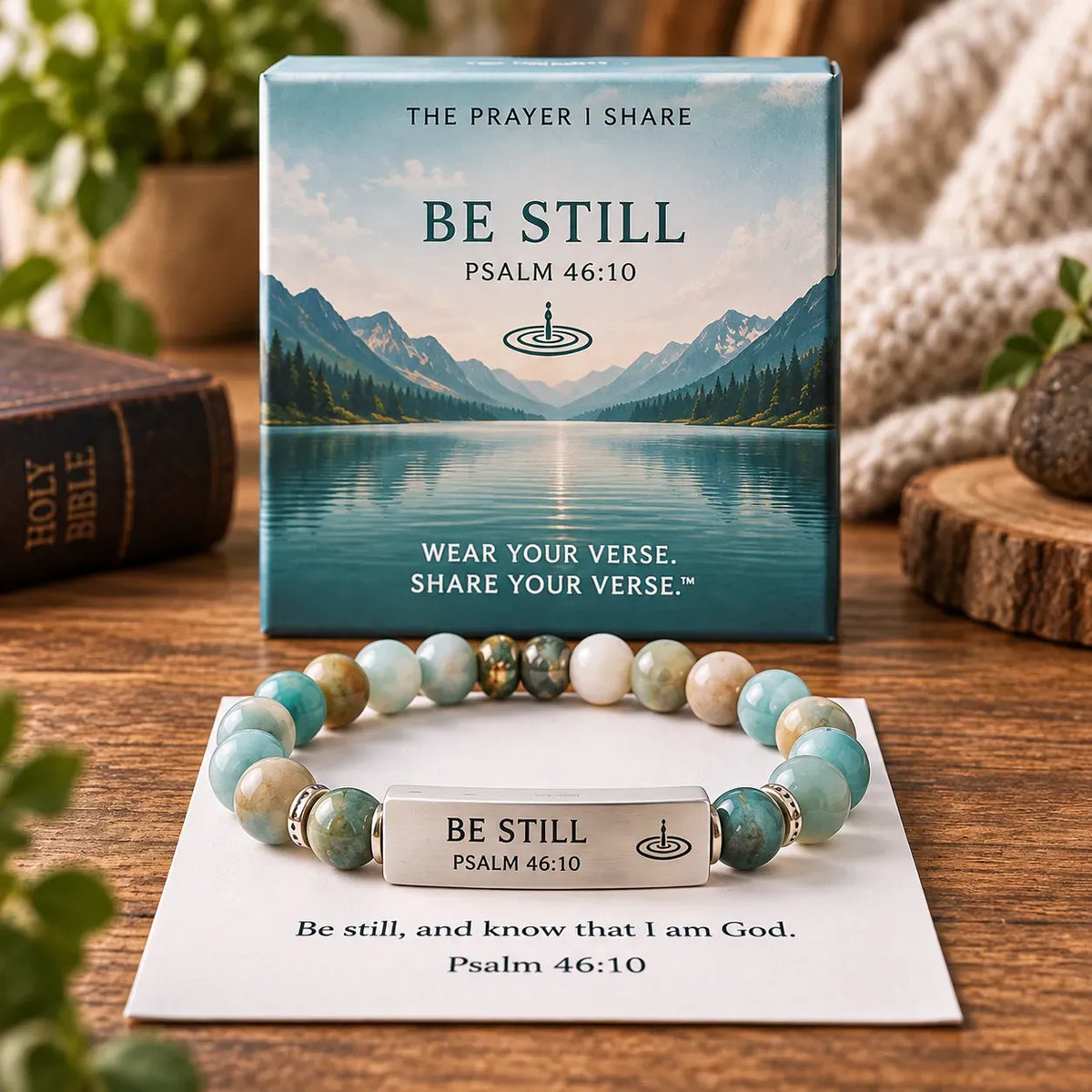 ✝️ Wear Your Verse™ | Scripture Bracelet Collection with 6 Bible Messages