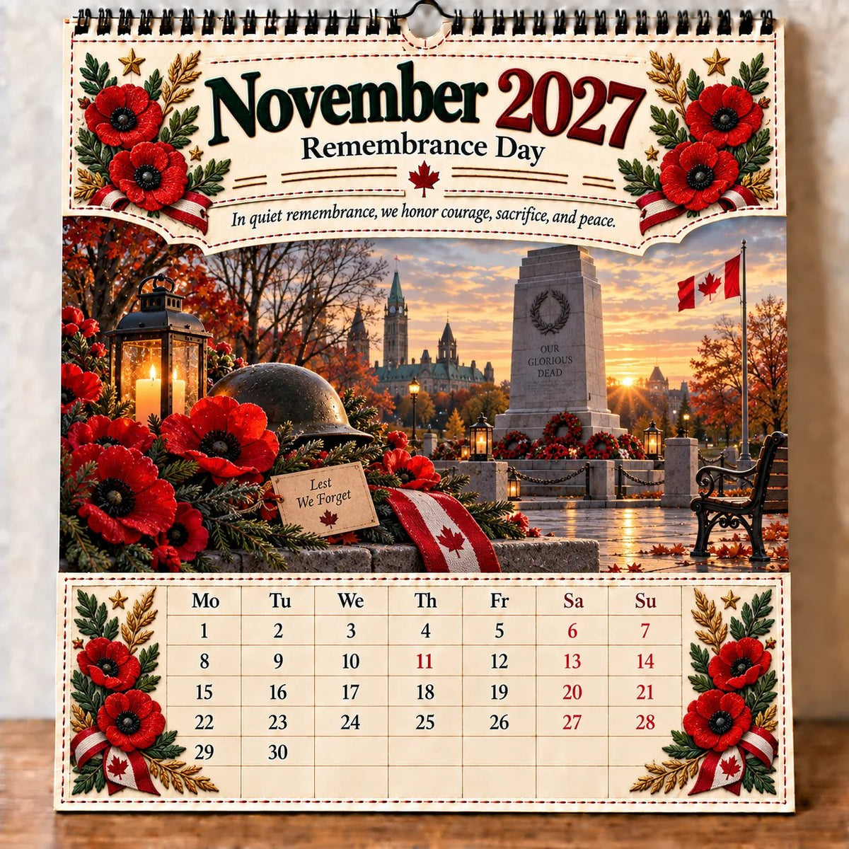 🇨🇦 Canada 160: Our Home, Our Story – 2027 Commemorative Wall Calendar 🍁