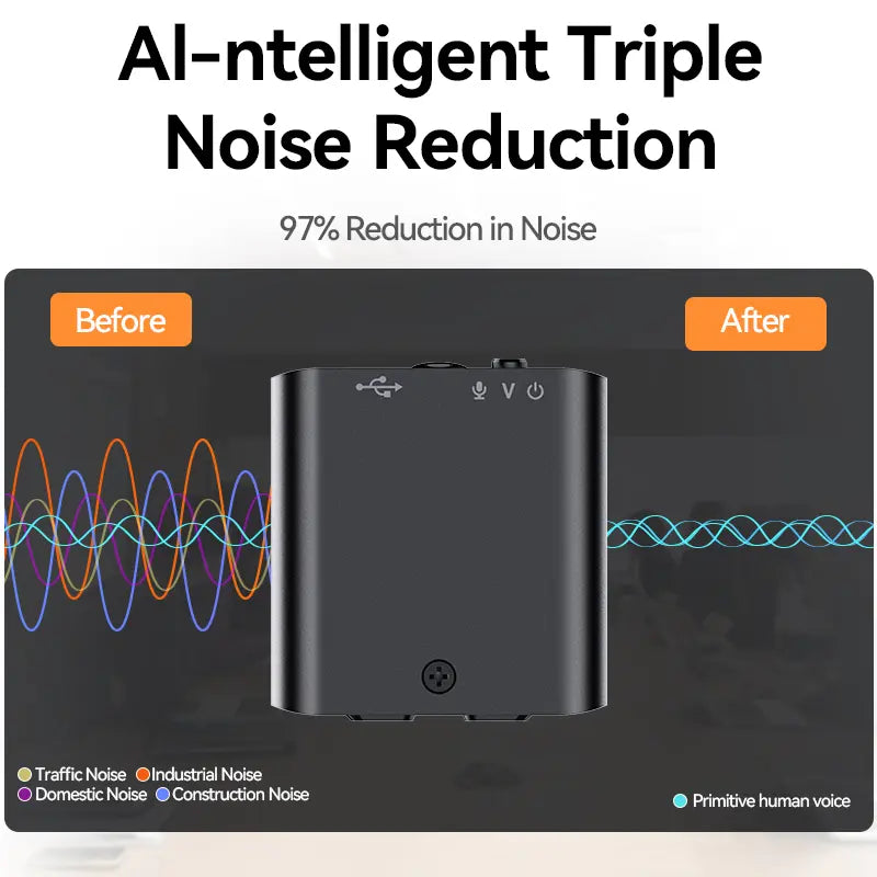🎙️ AI Magnetic Mini Voice Recorder – Noise Reduction & Voice Activation