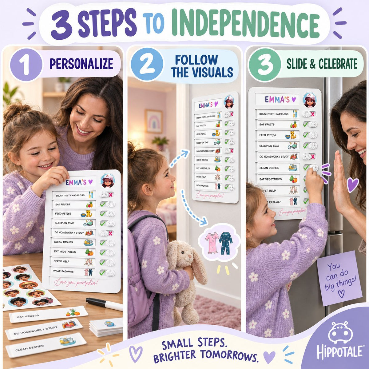 ☀️ Kids’ Morning Routine Chore Chart | Make Every Morning Easier 🧸✨