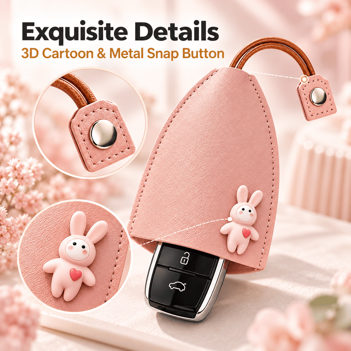 🔥 LAST DAY 49% OFF | 🐾 Cute Pull-Out Key Case | Keys Stay Hidden, Neat & Easy to Grab