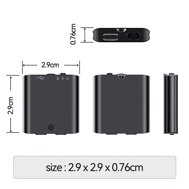 🎙️ AI Magnetic Mini Voice Recorder – Noise Reduction & Voice Activation