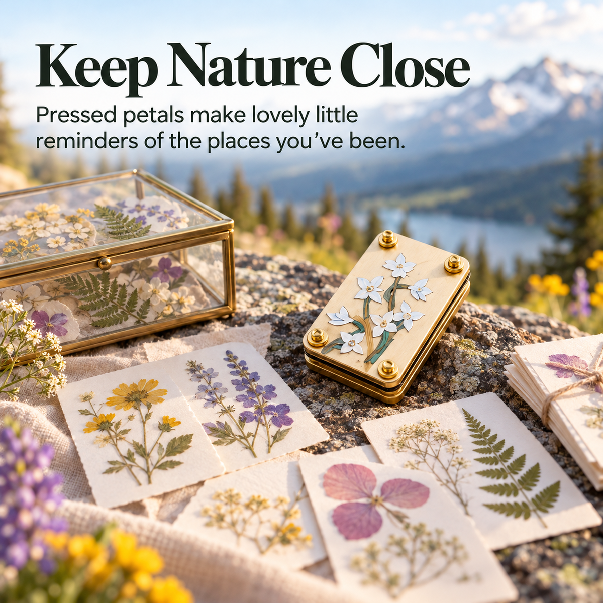 🌸📖 Pocket-Size Flower Press – Turn Tiny Blooms Into Lasting Keepsakes
