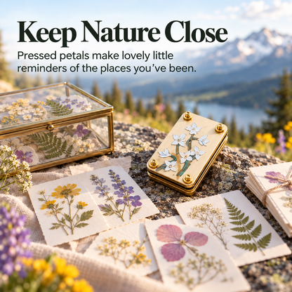 🌸📖 Pocket-Size Flower Press – Turn Tiny Blooms Into Lasting Keepsakes