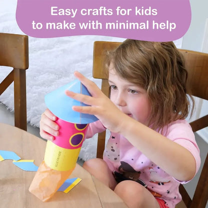 🎨 Craftikit 20 Crafts in a Box – Easy Low-Mess Paper Craft Kit for Kids Ages 3–8 ✂️✨