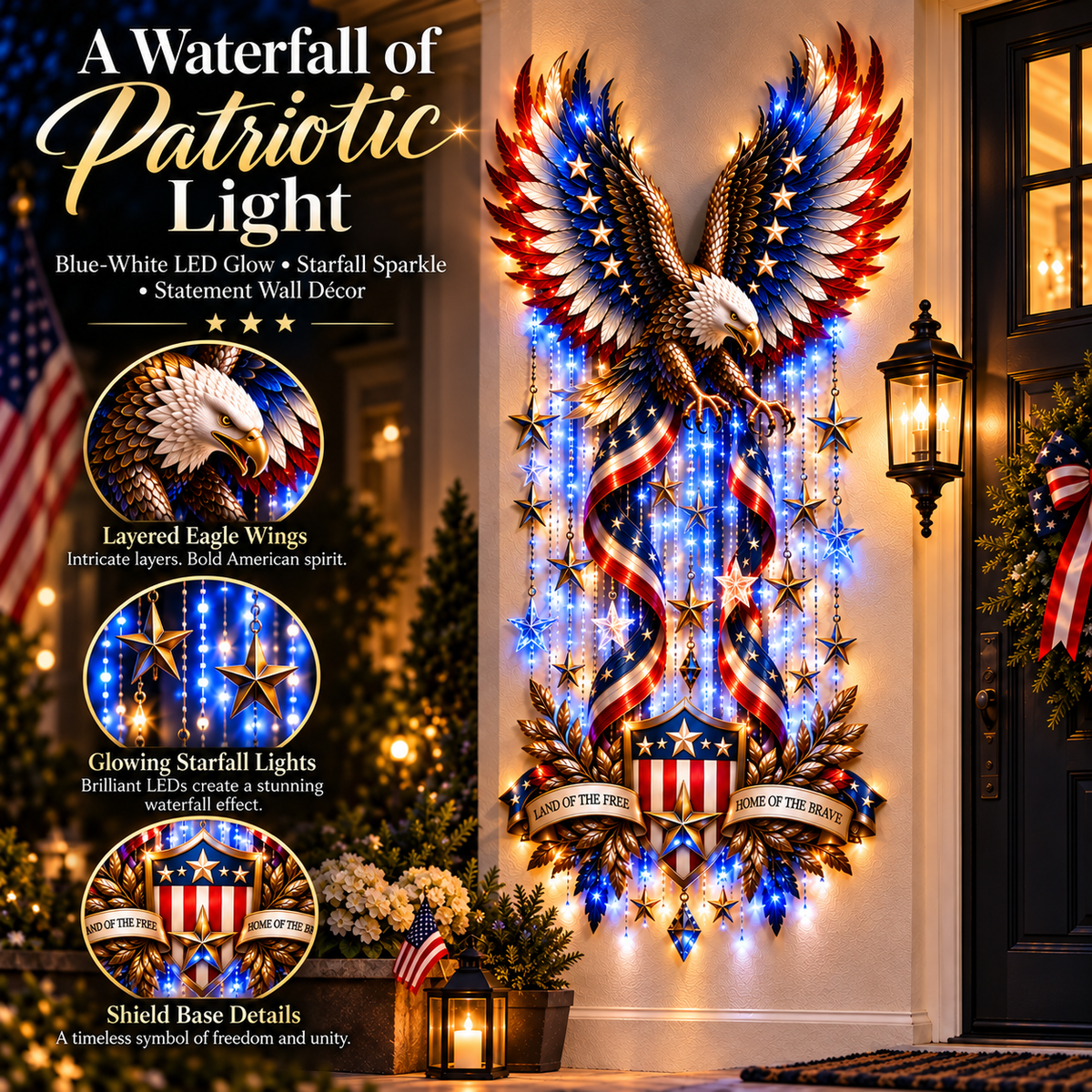🦅 Liberty Skyfall™ | Stars Fall. The Eagle Rises. Freedom Glows. 🇺🇸