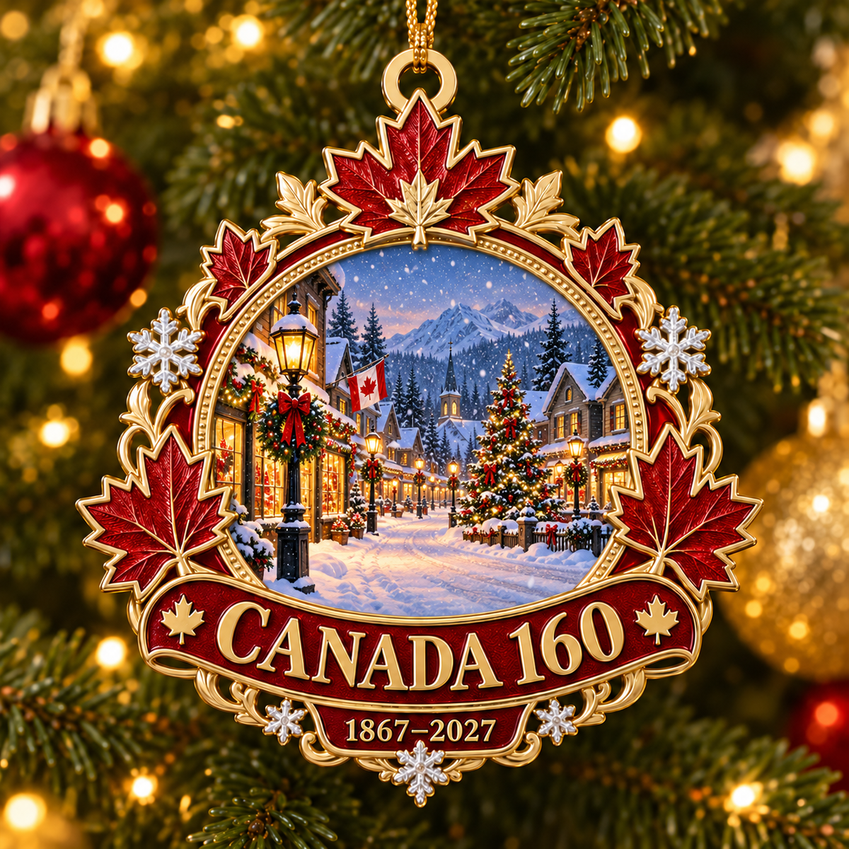 🍁 Canada 160th Anniversary Ornament | 1867–2027 Christmas Keepsake