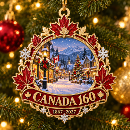 🍁 Canada 160th Anniversary Ornament | 1867–2027 Christmas Keepsake
