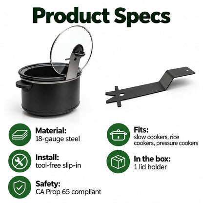 🍲 Hands-Free Cooker Lid Holder – No-Mess Countertop Organizer