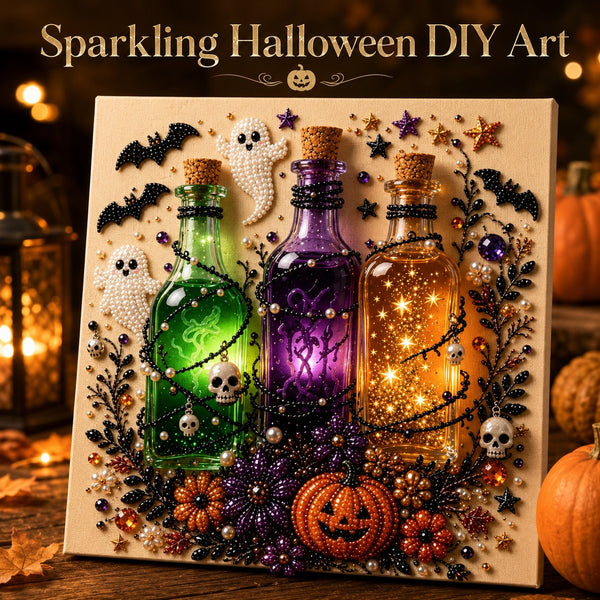 🔥LAST DAY 50% OFF 🎃👻 Halloween Gem Art Kit– Easy, Mess-Free DIY Fun