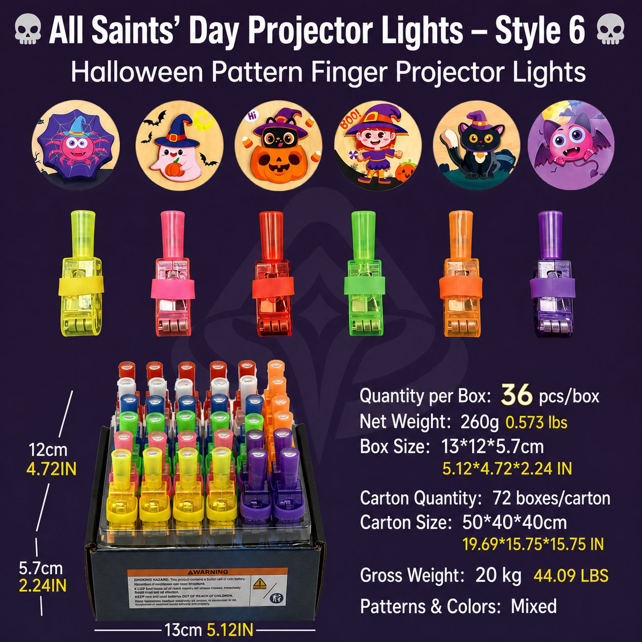 🎃 Tiny Ring, Big Halloween Magic – Fingertip Projection Light
