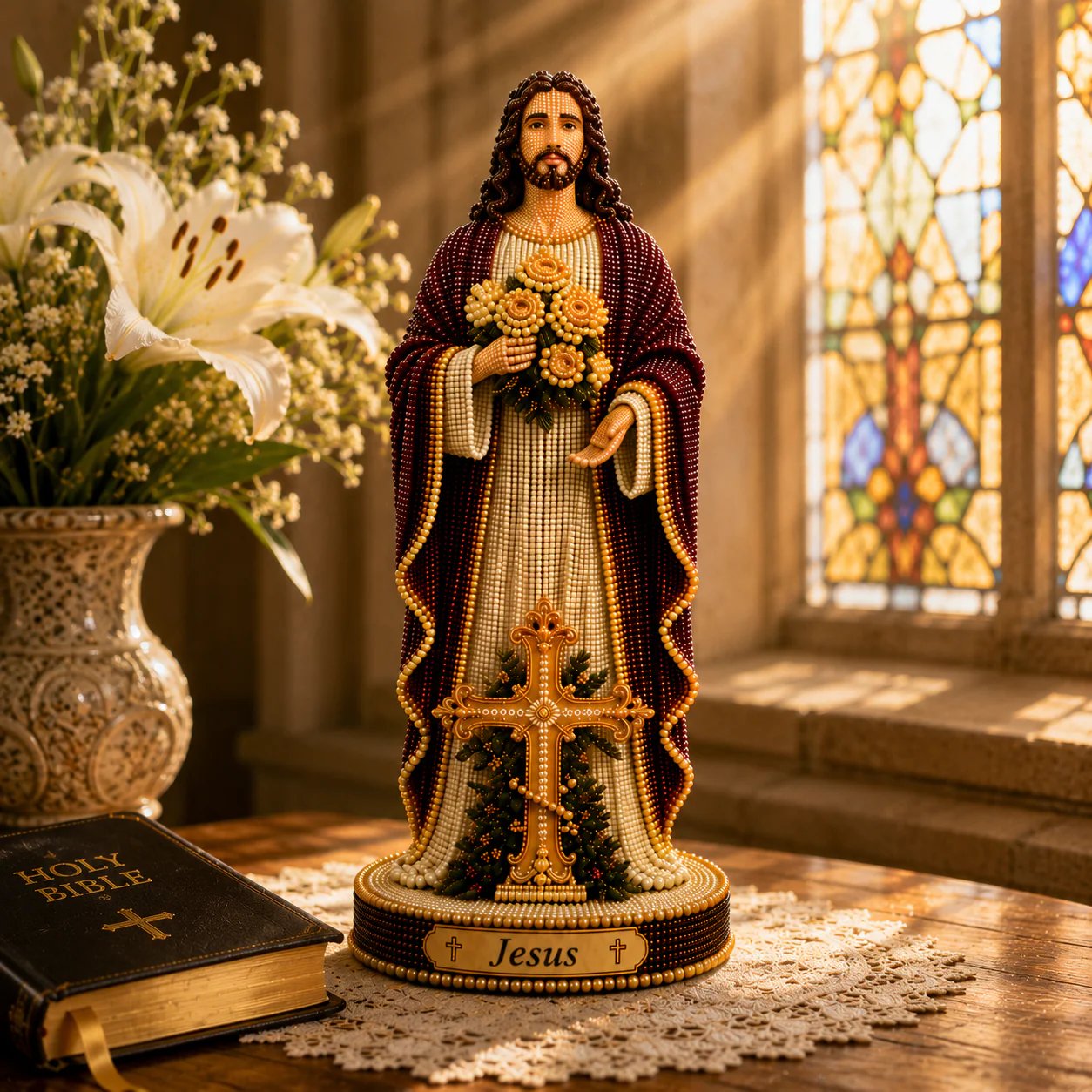 🔥LAST DAY 49% OFF✝️ DIY Sacred Jesus Crystal Bead Art Kit