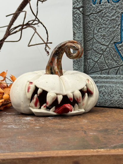 🎃 Born to Haunt Halloween | Handmade Monster Pumpkin Ceramic Decor 👹