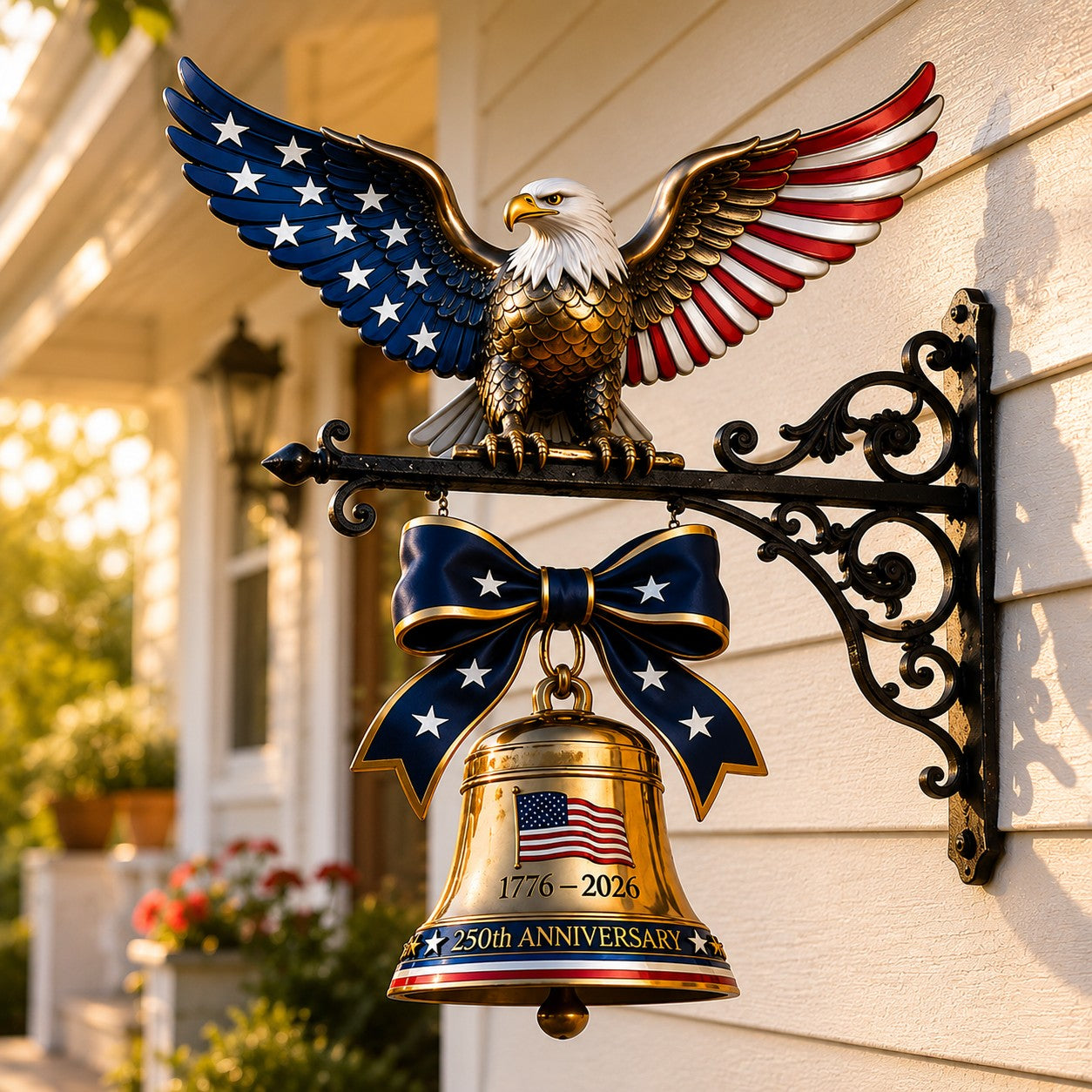🔥🦅🇺🇸 Ring in the Semiquincentennial: 1776-2026 "Spirit of Liberty" Eagle Bell