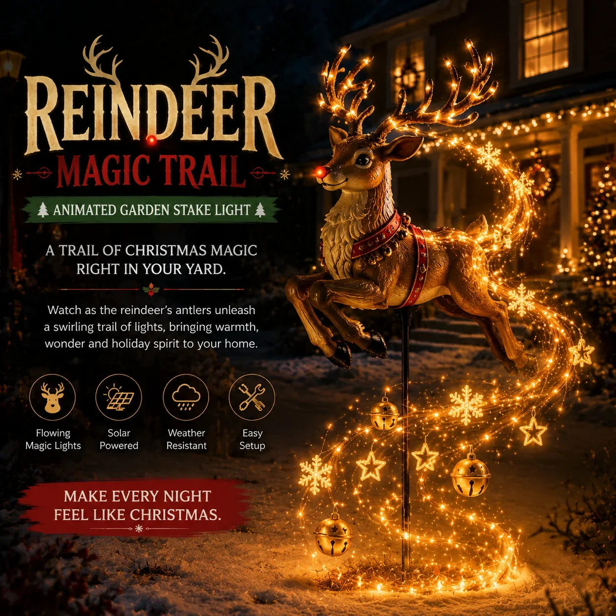 🎅✨2026 New Santa’s Magical Gift-Filled Sleigh – Solar Christmas Yard Light