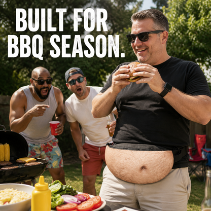 Funny Beer Belly Waist Bag – Realistic Dad Bod Fanny Pack
