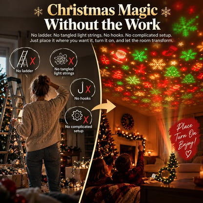 🎄 Starlit Christmas | 6 Magical Ceiling Projection Effects