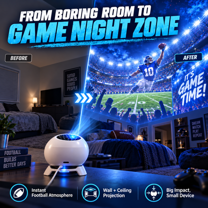 🏈✨ Game Day Football Projection Light – Bring the Stadium Home