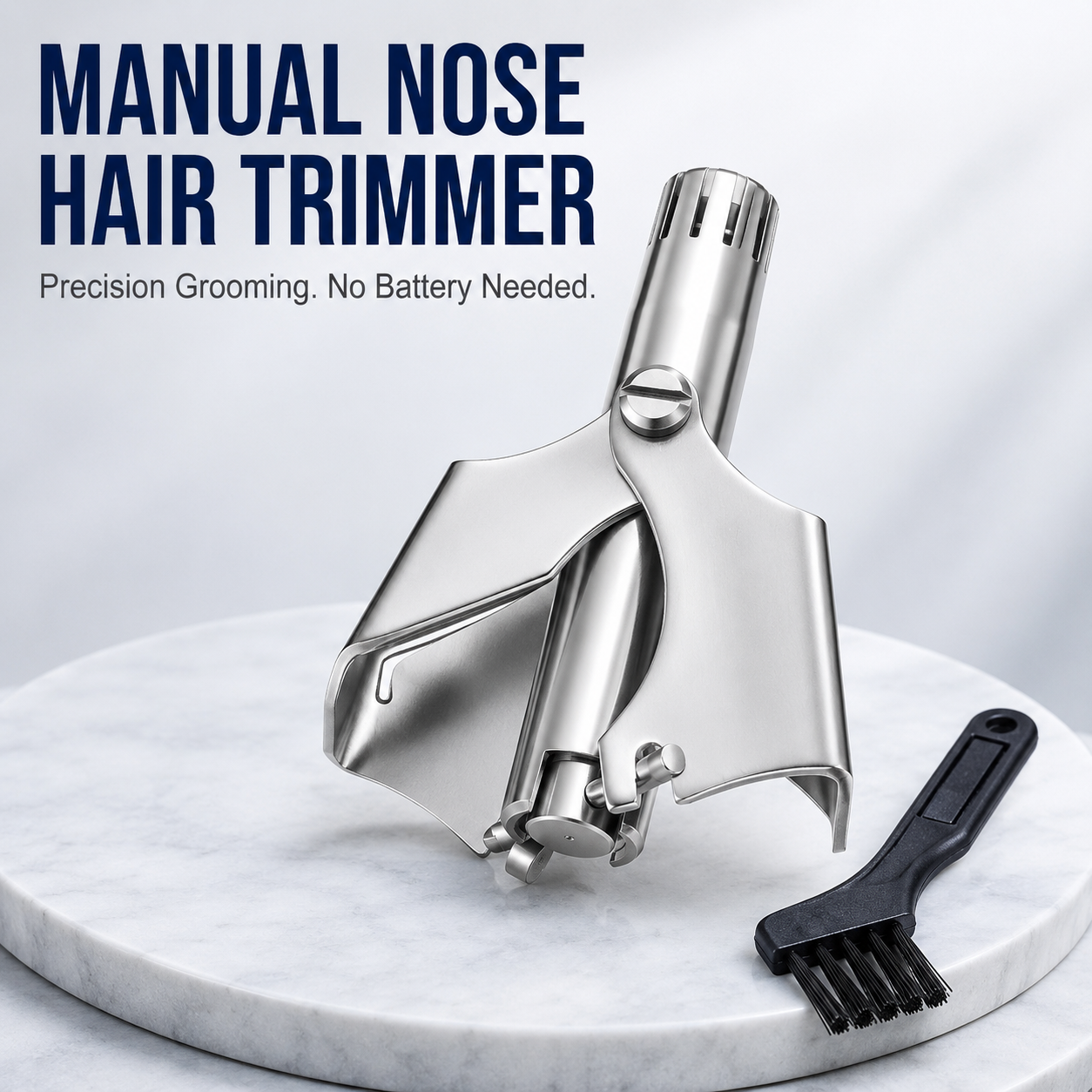✂️Precision Nose Hair Grooming Tool – Battery-Free & Easy to Use