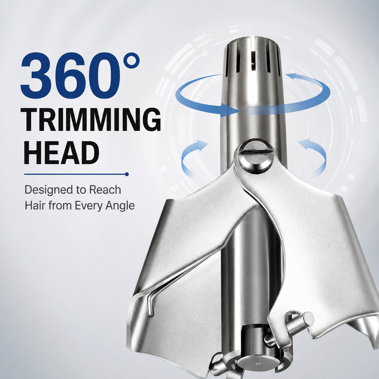✂️Precision Nose Hair Grooming Tool – Battery-Free & Easy to Use