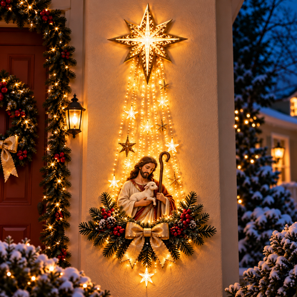 ✝️ Follow the Star Home | Lighted Nativity Christmas Wall Décor