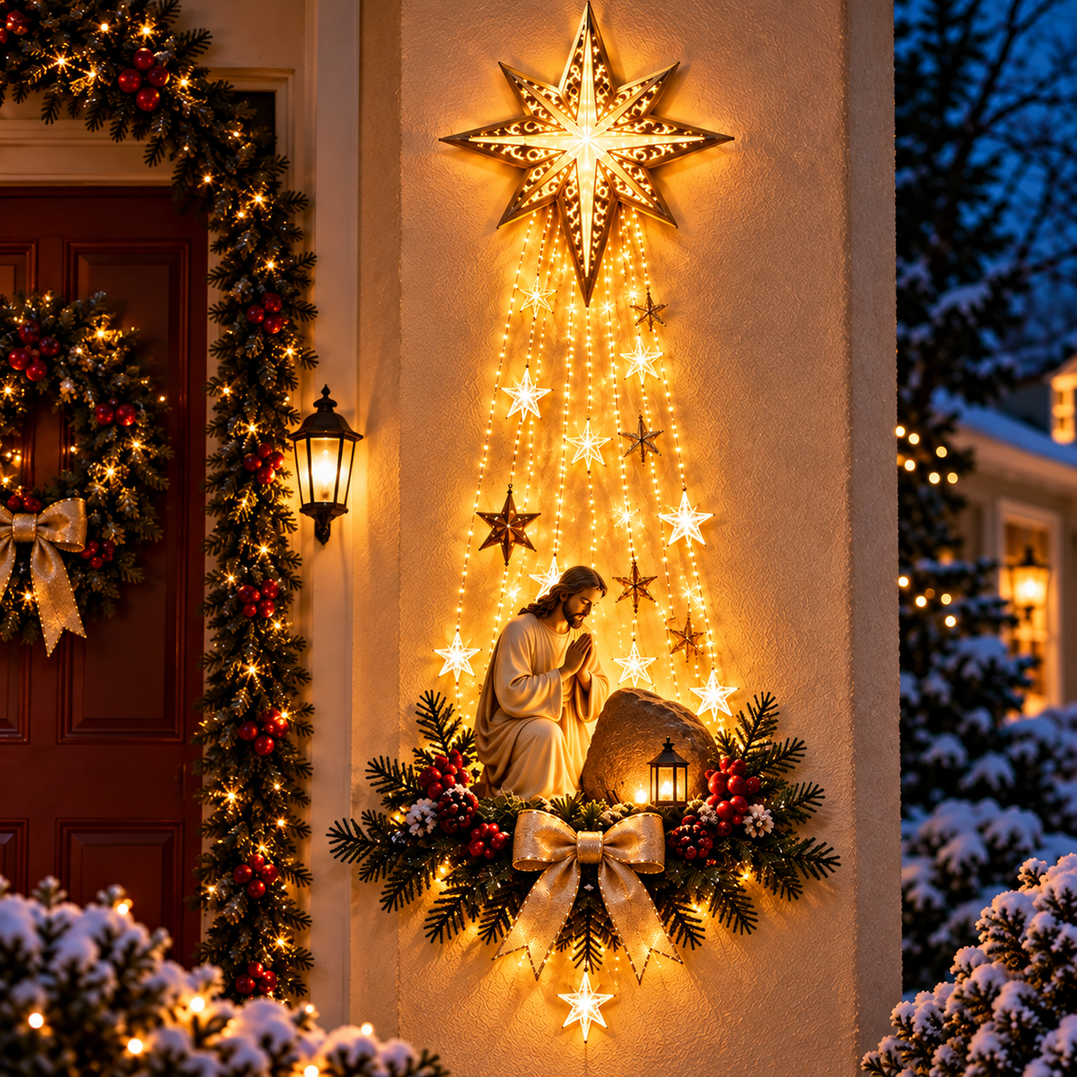 ✝️ Follow the Star Home | Lighted Nativity Christmas Wall Décor