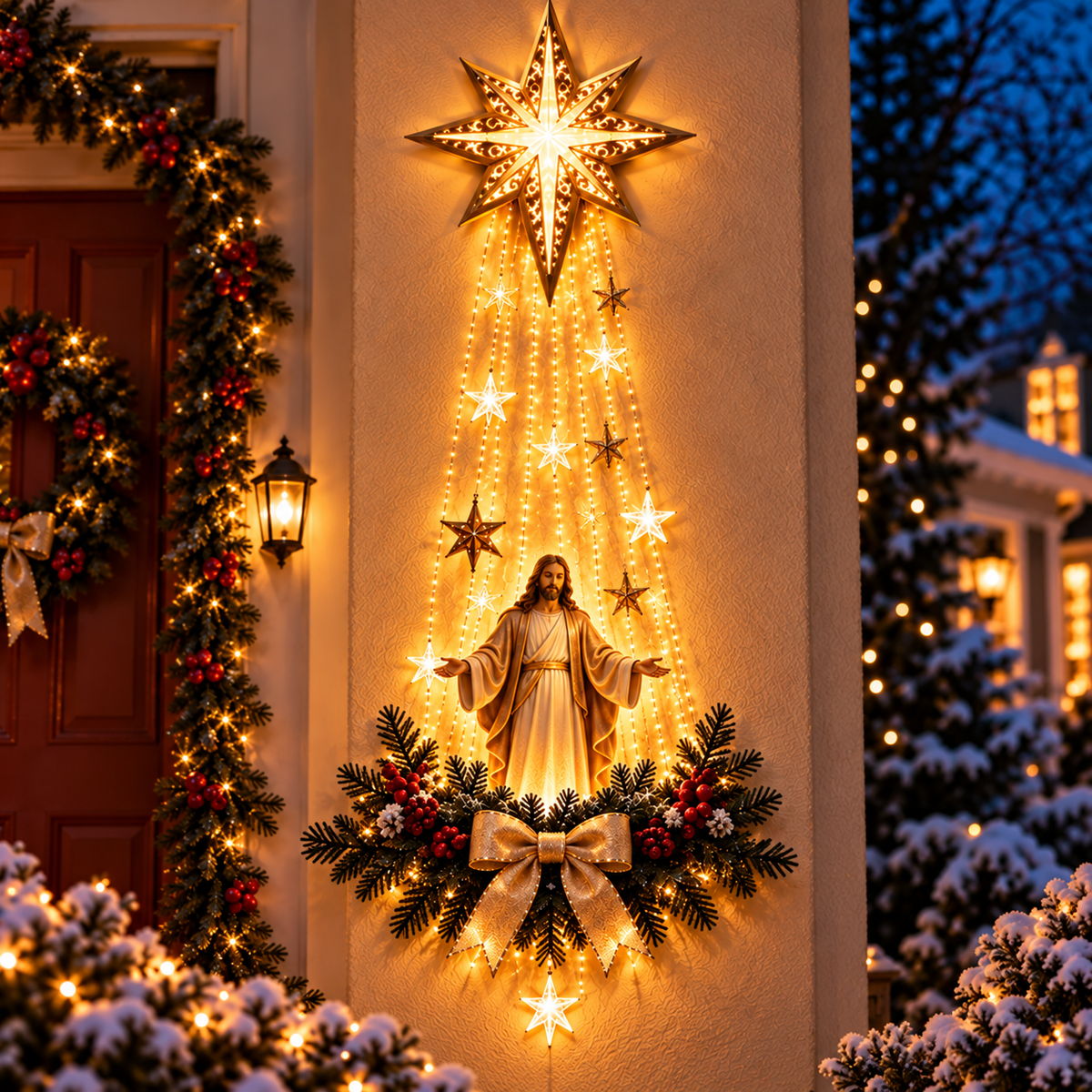 ✝️ Follow the Star Home | Lighted Nativity Christmas Wall Décor