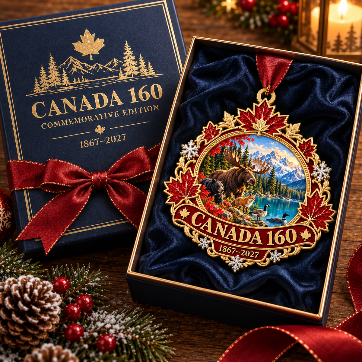 🍁 Canada 160th Anniversary Ornament | 1867–2027 Christmas Keepsake