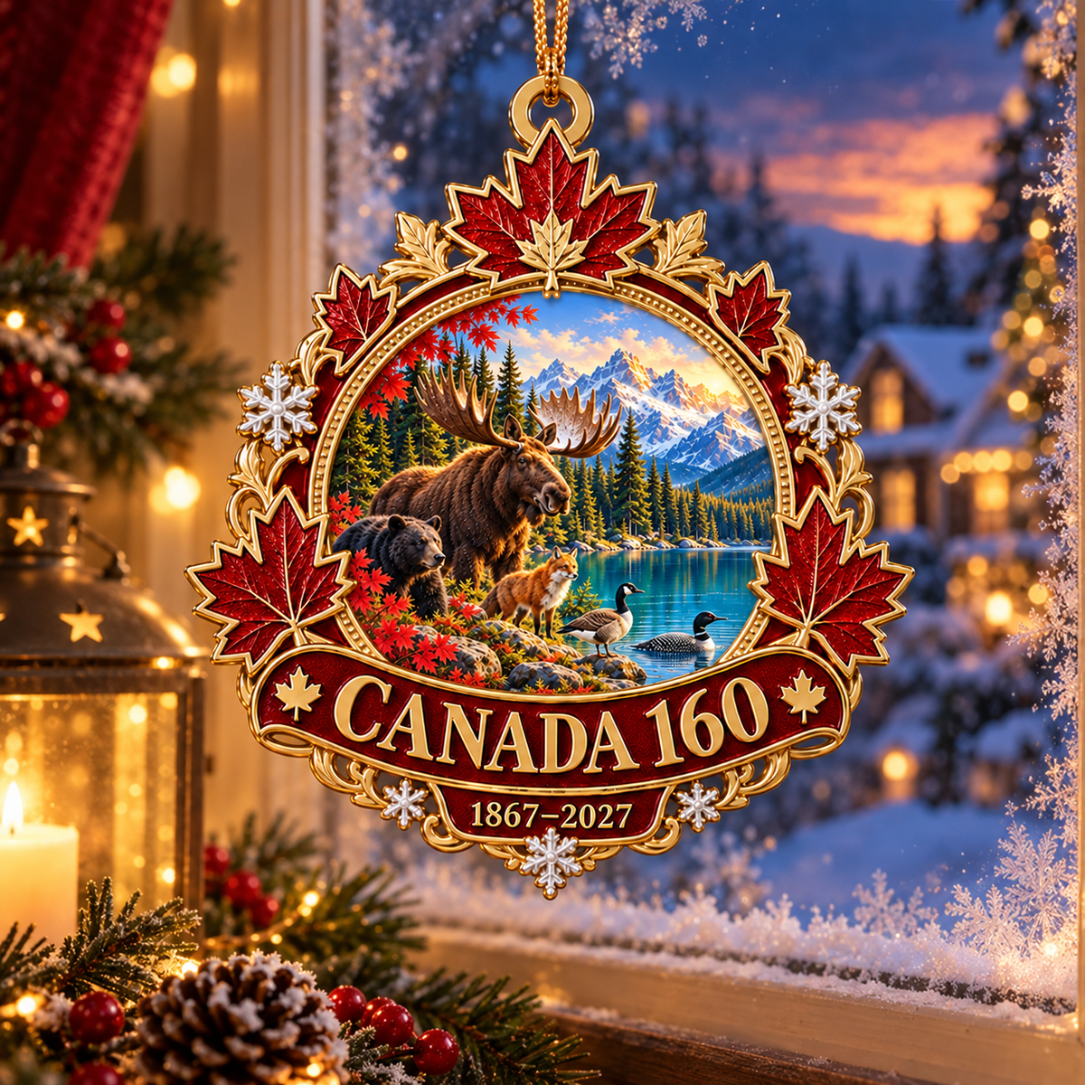 🍁 Canada 160th Anniversary Ornament | 1867–2027 Christmas Keepsake