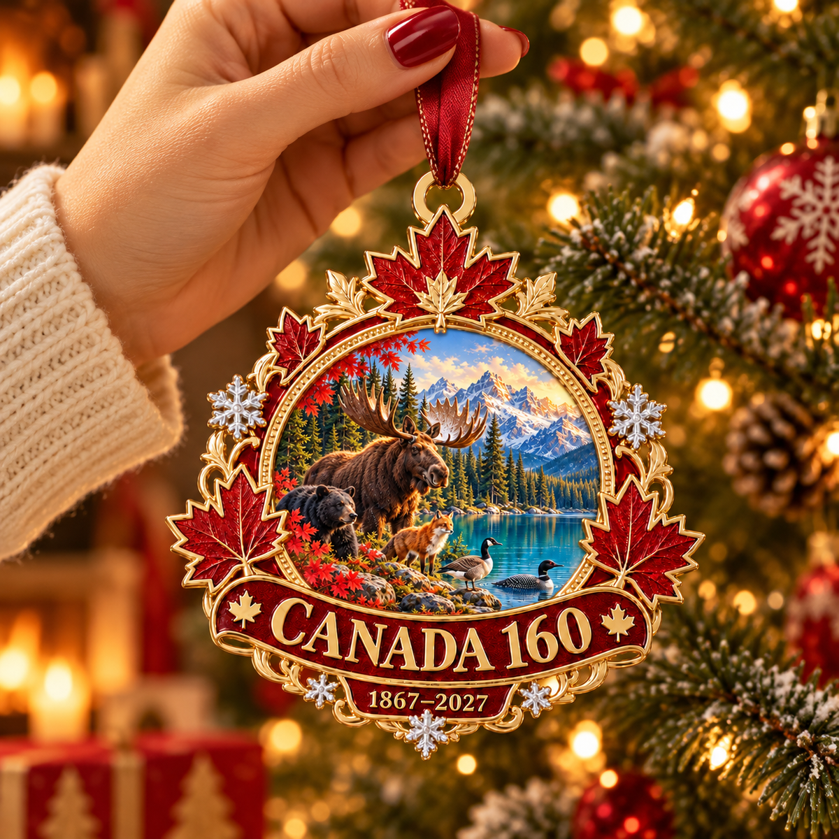🍁 Canada 160th Anniversary Ornament | 1867–2027 Christmas Keepsake
