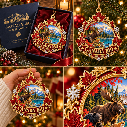 🍁 Canada 160th Anniversary Ornament | 1867–2027 Christmas Keepsake