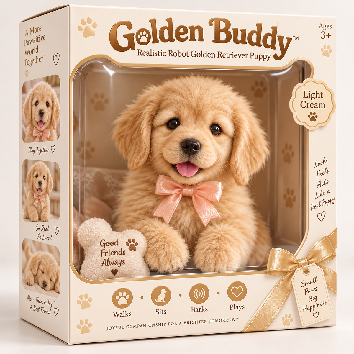 🎄🐶🎁My Little Golden| Ultra-Cute Golden Retriever Puppy Plush Companion**