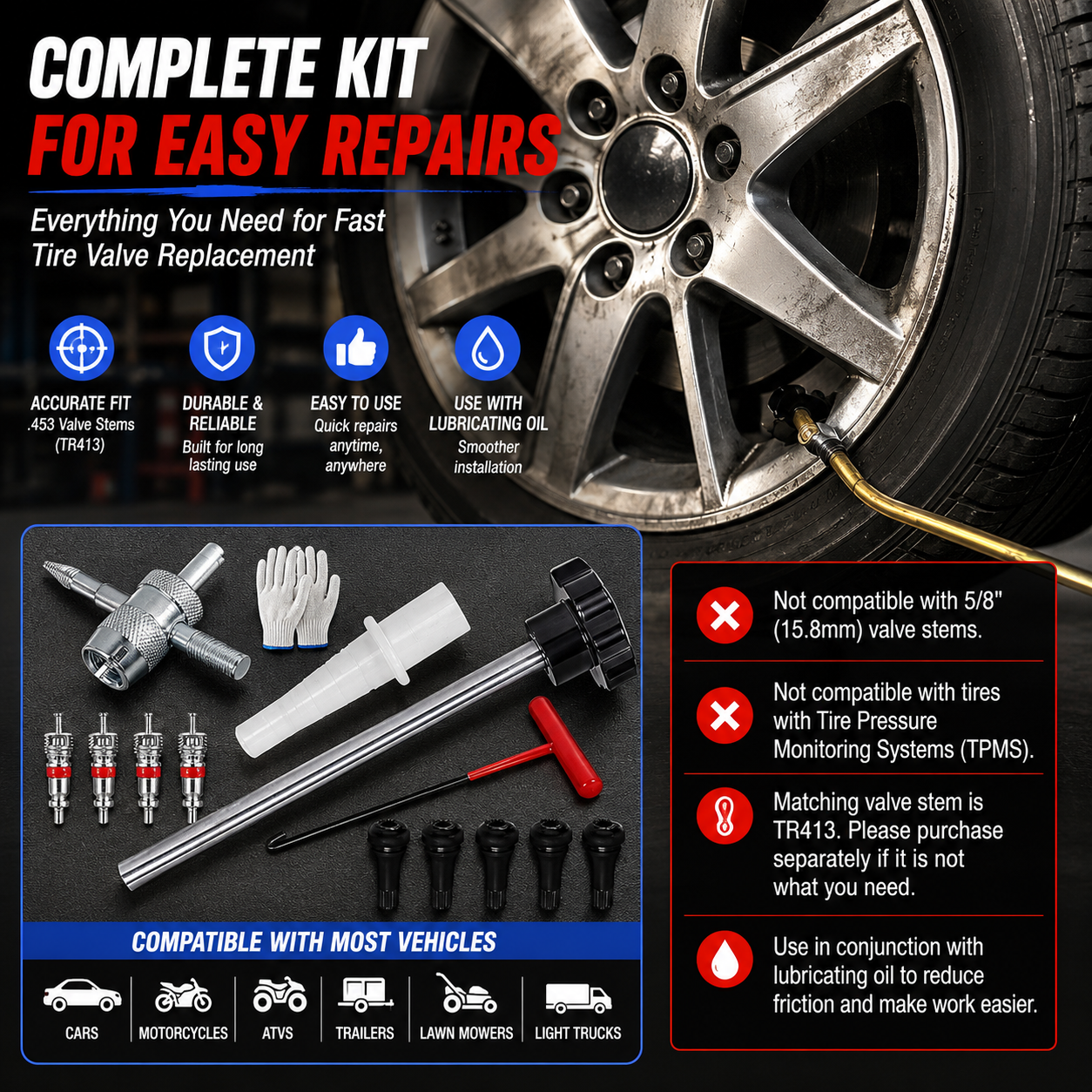 🚗🔧 Complete Rivet Nut Tool Kit – M3–M8 Drill-Compatible Threaded Insert Set