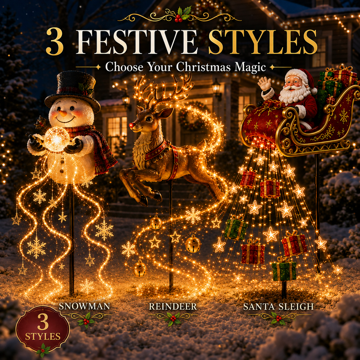 🎅✨2026 New Santa’s Magical Gift-Filled Sleigh – Solar Christmas Yard Light