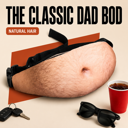 Funny Beer Belly Waist Bag – Realistic Dad Bod Fanny Pack