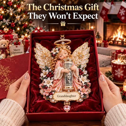🎁 A Little Christmas Blessing™ | Angel Cash Holder Ornament 👼