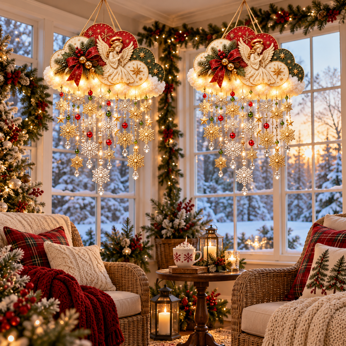 🪽✨ Heavenfall Cloud™ | Lighted Angel Christmas Hanging Decor ☁️